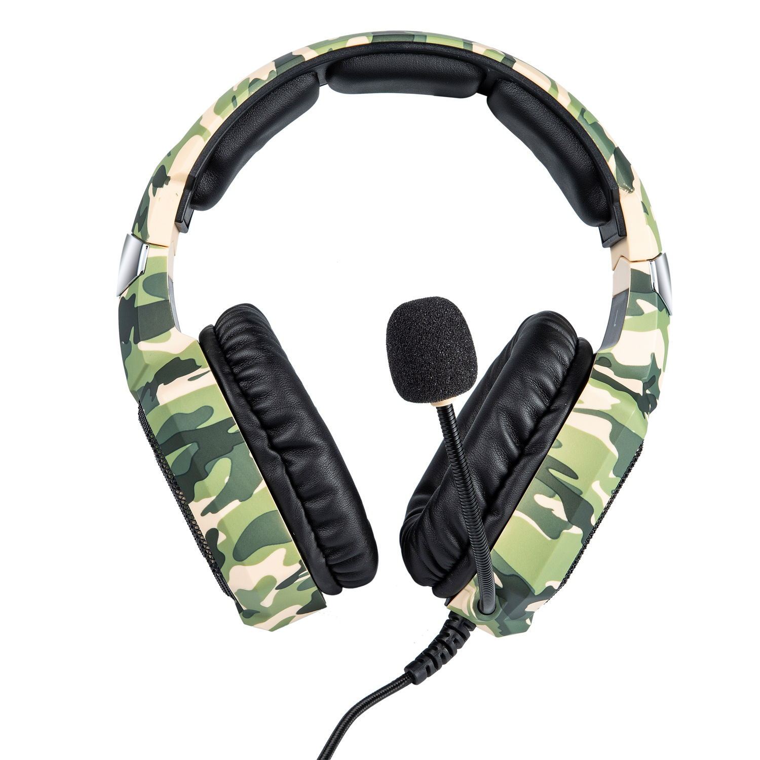 K8 Headphones - Camouflage PS4 Xbox Earphones | 3.5mm Plug